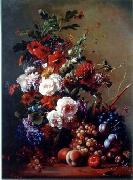 unknow artist Floral, beautiful classical still life of flowers.068 oil painting on canvas